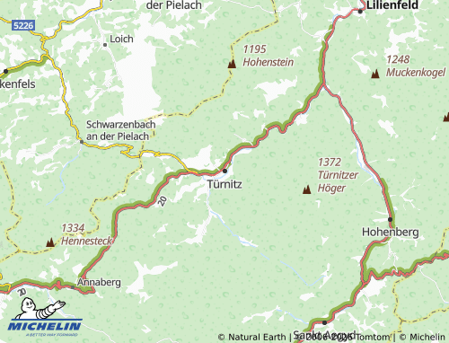 MICHELIN Türnitz map - ViaMichelin
