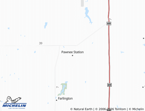 Carte MICHELIN Pawnee Station - ViaMichelin