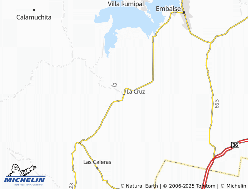 MICHELIN La Cruz map - ViaMichelin