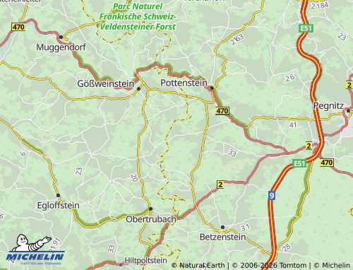 MICHELIN Trägweis map - ViaMichelin