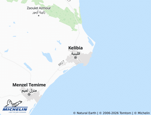 Carte MICHELIN Kelibia - ViaMichelin