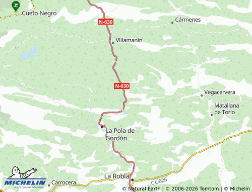 MICHELIN Ciñera map - ViaMichelin