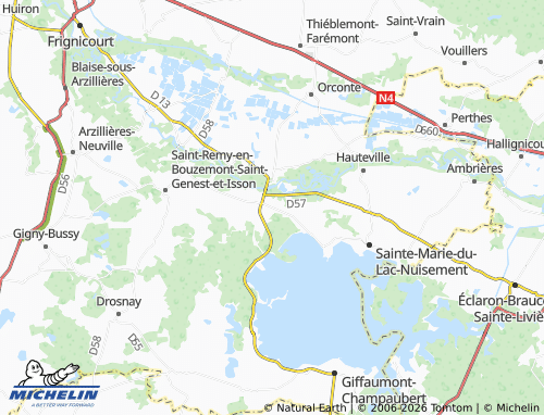 Mapa MICHELIN Le Moulin d'Arrigny - ViaMichelin