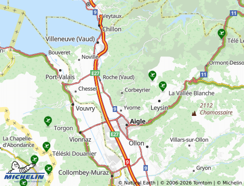 MICHELIN Corbeyrier map - ViaMichelin