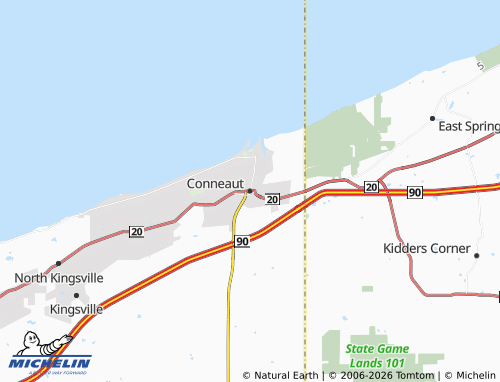 Carte MICHELIN Conneaut - ViaMichelin