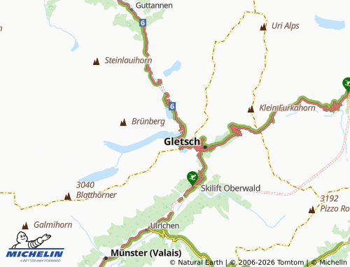MICHELIN-Landkarte Grimsel Hospiz - ViaMichelin