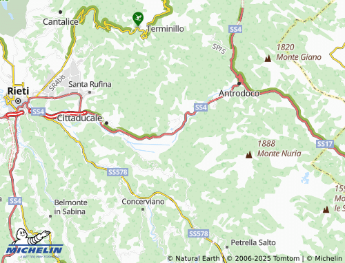 MICHELIN Vasche map - ViaMichelin
