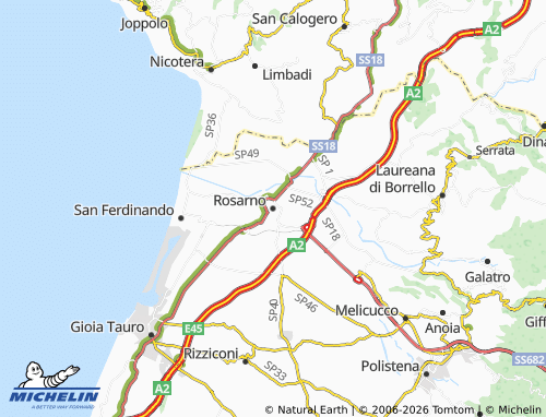 Mappa MICHELIN Rosarno - ViaMichelin