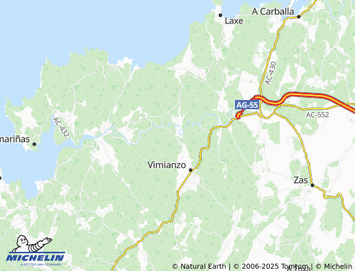 MICHELIN Calo (San Xoán) map - ViaMichelin