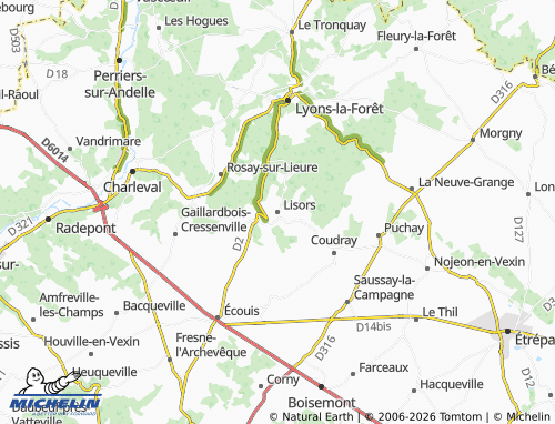 Mappa MICHELIN Lisors - ViaMichelin