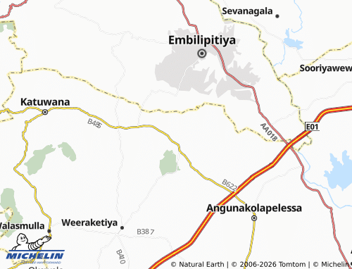 Mapa MICHELIN Metigathwala - ViaMichelin