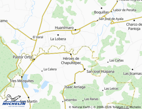 Mapa MICHELIN Héroes de Chapultepec - ViaMichelin