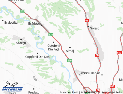 MICHELIN Beharca map - ViaMichelin