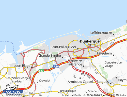 Carte MICHELIN Fort-Mardyck - ViaMichelin