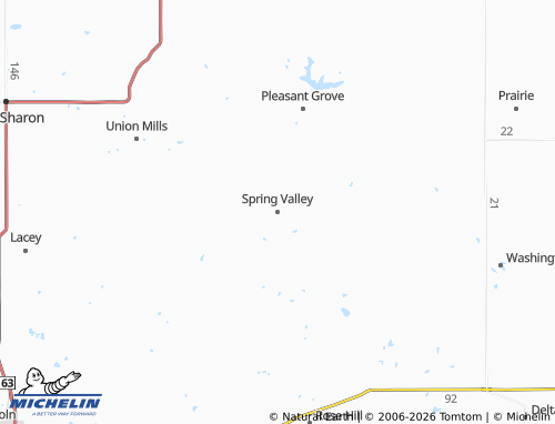 Kaart MICHELIN Spring Valley - ViaMichelin