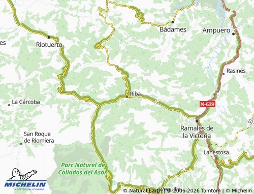 Carte MICHELIN Riba - ViaMichelin