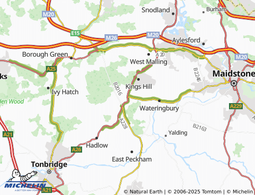 Mapa MICHELIN Mereworth - ViaMichelin