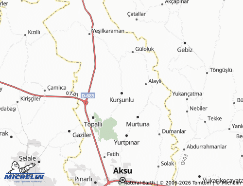 Mapa MICHELIN Kurşunlu - ViaMichelin