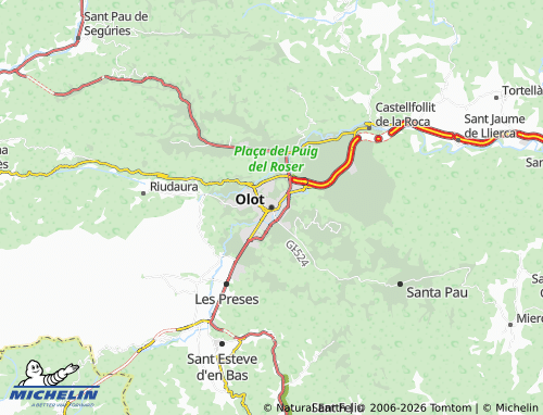 Carte MICHELIN Olot - ViaMichelin