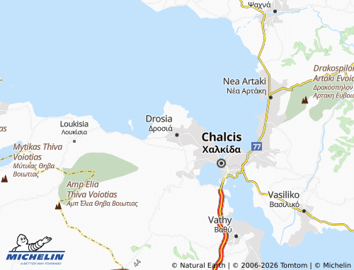 MICHELIN Drosia map - ViaMichelin