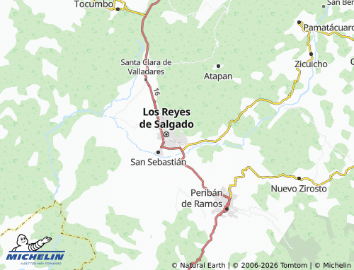 Mapa MICHELIN San Gabriel II - ViaMichelin