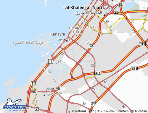 MICHELIN Al Barsha Third map - ViaMichelin