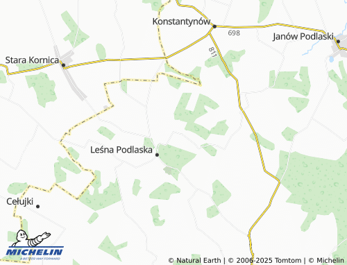MICHELIN Bukowice-Kolonia map - ViaMichelin