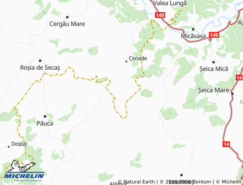 MICHELIN Capu Dealului map - ViaMichelin