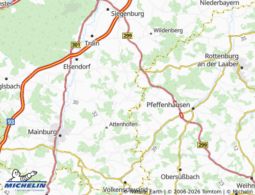MICHELIN Walkertshofen map - ViaMichelin
