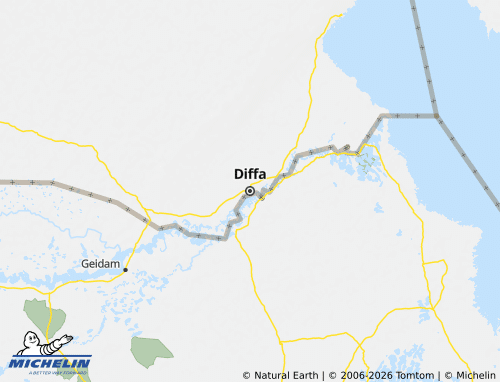 Carte MICHELIN Diffa - ViaMichelin