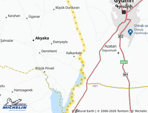 Mapa MICHELIN Kalkankale - ViaMichelin