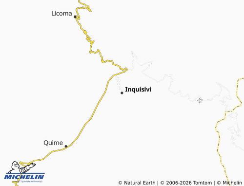 MICHELIN Inquisivi map - ViaMichelin