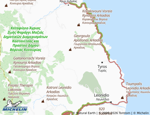 MICHELIN Palaiochora map - ViaMichelin