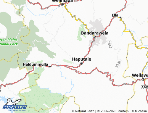 MICHELIN-Landkarte Haputhalegama - ViaMichelin
