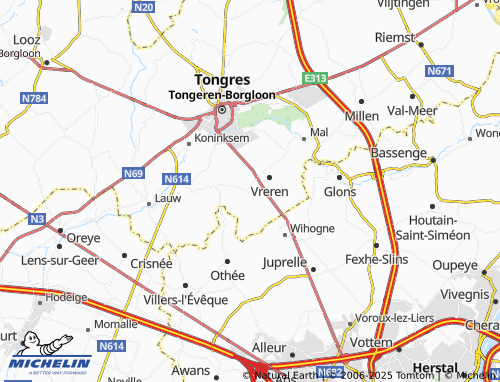Carte MICHELIN Diets-Heur - ViaMichelin