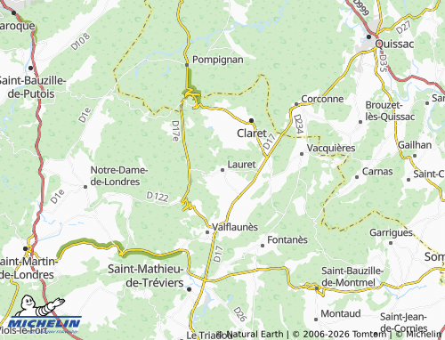 Mapa MICHELIN Lauret - ViaMichelin
