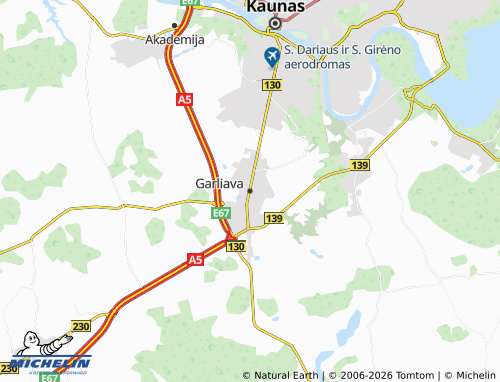 Mappa MICHELIN Garliava - ViaMichelin