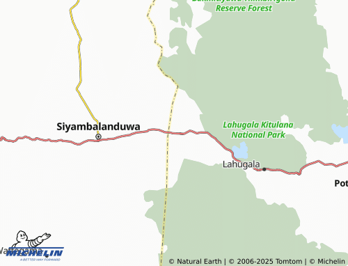MICHELIN Kandahindagama map - ViaMichelin