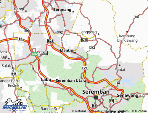 MICHELIN-Landkarte Taman Andalas - ViaMichelin