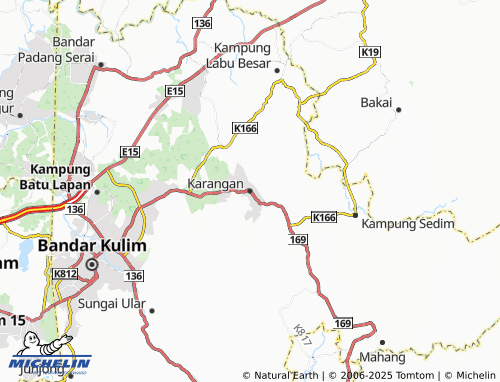 MICHELIN Karangan map - ViaMichelin
