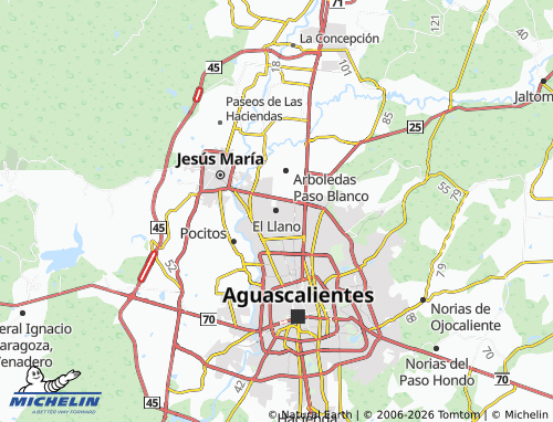 MICHELIN-Landkarte El Llano - ViaMichelin