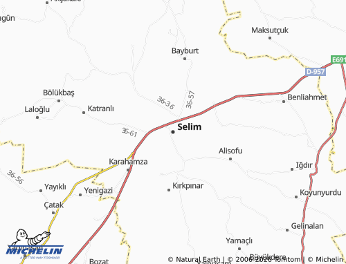 MICHELIN-Landkarte Selim - ViaMichelin