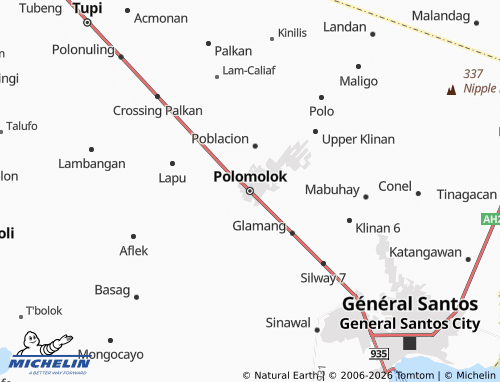 MICHELIN Polomolok map - ViaMichelin