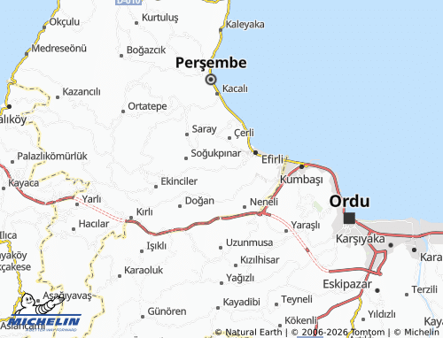 MICHELIN Beyli map - ViaMichelin