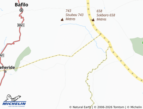 MICHELIN Toboni map - ViaMichelin