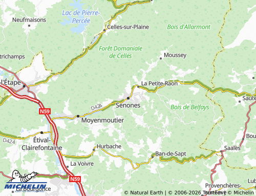 Mappa MICHELIN Senones - ViaMichelin