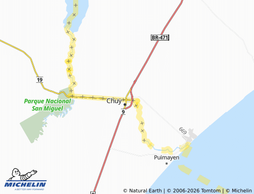 MICHELIN Chuí map - ViaMichelin