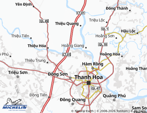 Mapa MICHELIN Thiệu Vân - ViaMichelin