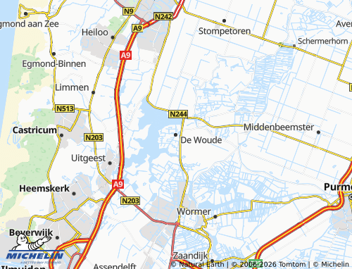 Kaart MICHELIN De Woude - ViaMichelin