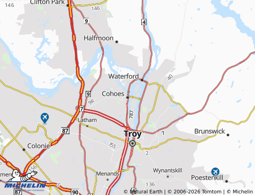 Mapa MICHELIN Cohoes - ViaMichelin